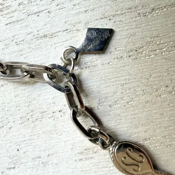 Sarah Coventry Vintage Silver Tone Fringe Statement Necklace - Picture 4 of 8